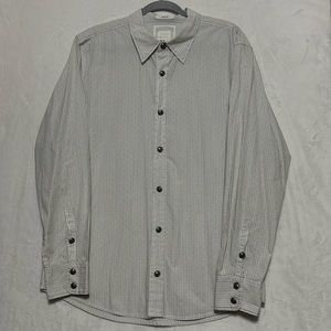 BKE Slim Fit Men’s Striped Button Down Shirt Size XL